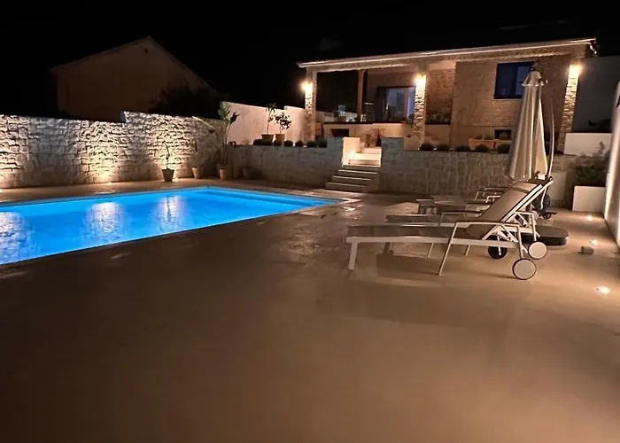 Mm With Heated Pool, Sauna, Jacuzzi Villa Stankovci (Zadar)